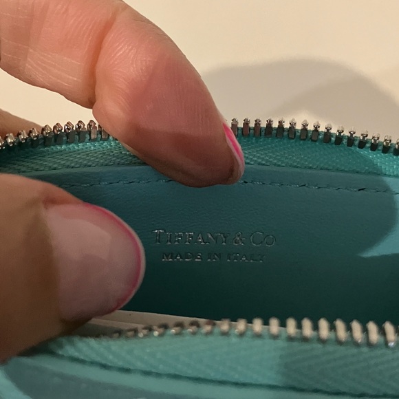 NEW Tiffany & Co. Teal ombré Leather wallet Pouch - Picture 5 of 6